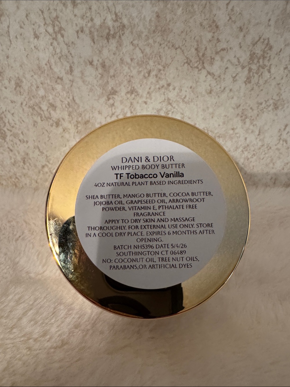 Whipped Body Butter - TF Tobacco Vanilla (Gold) NWT